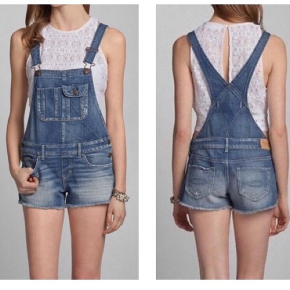 Abercrombie overall shorts Clearance